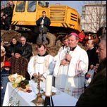 Galai: Sfinirea pietrei de temelie a bisericii "Sfnta Fecioar Maria Regin"