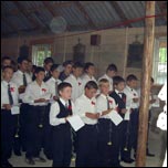30 august 2008: Administrarea Mirului n filiala Sprnceana a Parohiei Podu Iloaie la 24 de copii