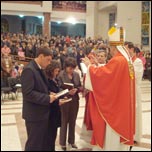 28 octombrie 2008: Bacu: Mandat misionar pentru trei tineri