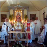 19 iunie 2009: Sfinirea bisericii i dedicarea altarului din filiala Falcu a Parohiei Rdui