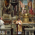Sfnta Liturghie la altarul "Sfntul Iosif" din bazilica "Sfntul Petru"