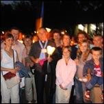Episcopul cu un grup de romni venii la Lourdes din Spania (09.09.2006) 