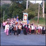 Duminic dimineaa n procesiune spre Sanctuarul de la Lourdes (10.09.2006) 