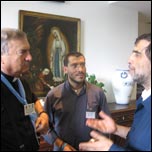 Episcopul Petru Gherghel la o ntrevedere cu reprezentanii UNITALSI (Cas de primire a bolnavilor la Lourdes) (10.09.2006) 