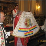 31 mai 2009: Zaragoza (Spania): Ziua de Rusalii - ziua oferirii mantiei romnilor