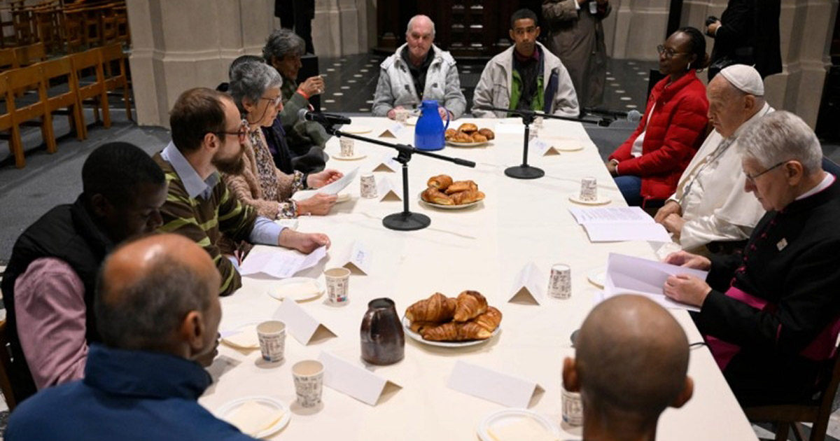 Papa Francisc în Belgia Întâlnire în Parohia „Saint Gilles” (Bruxelles
